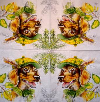 HUN-019 Dogs - 3-ply - Ihr